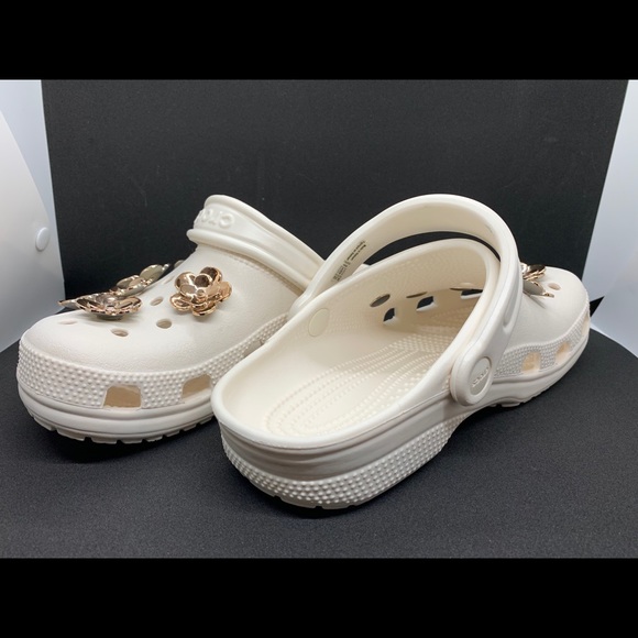 rose gold crocs womens